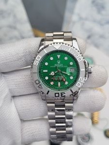 ROLEX YATCHMASTER SILVER GREEN DIAL 276
