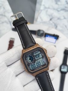 CASIO AE-1200 WORLD TIME ILLUMINATOR BLACK GOLD 316