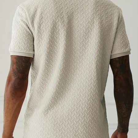 Peter England Men's Everyday Solid Regular Fit Polo | Cotton Rich | Premium Pique Weave